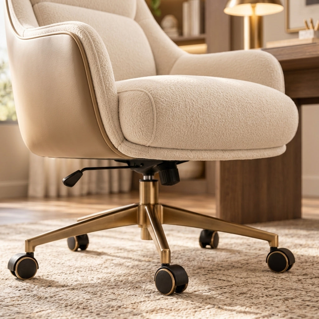 Quandbx™ Upholstered Swivel Office Chair