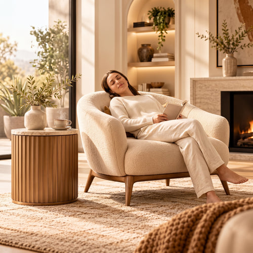Quandbx™ Bouclé Accent Lounge Chair