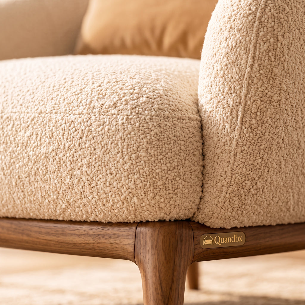 Quandbx™ Bouclé Accent Lounge Chair