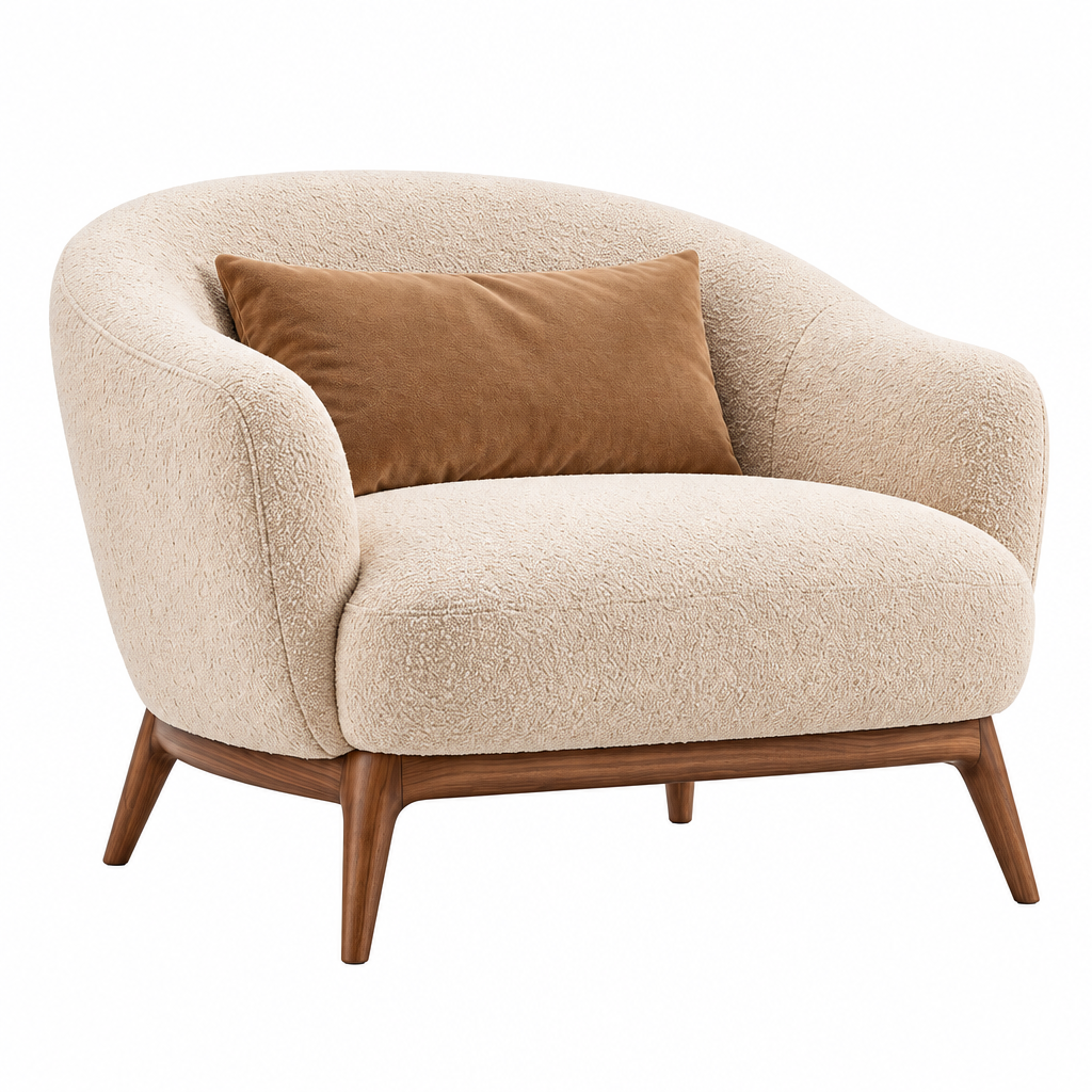 Quandbx™ Bouclé Accent Lounge Chair