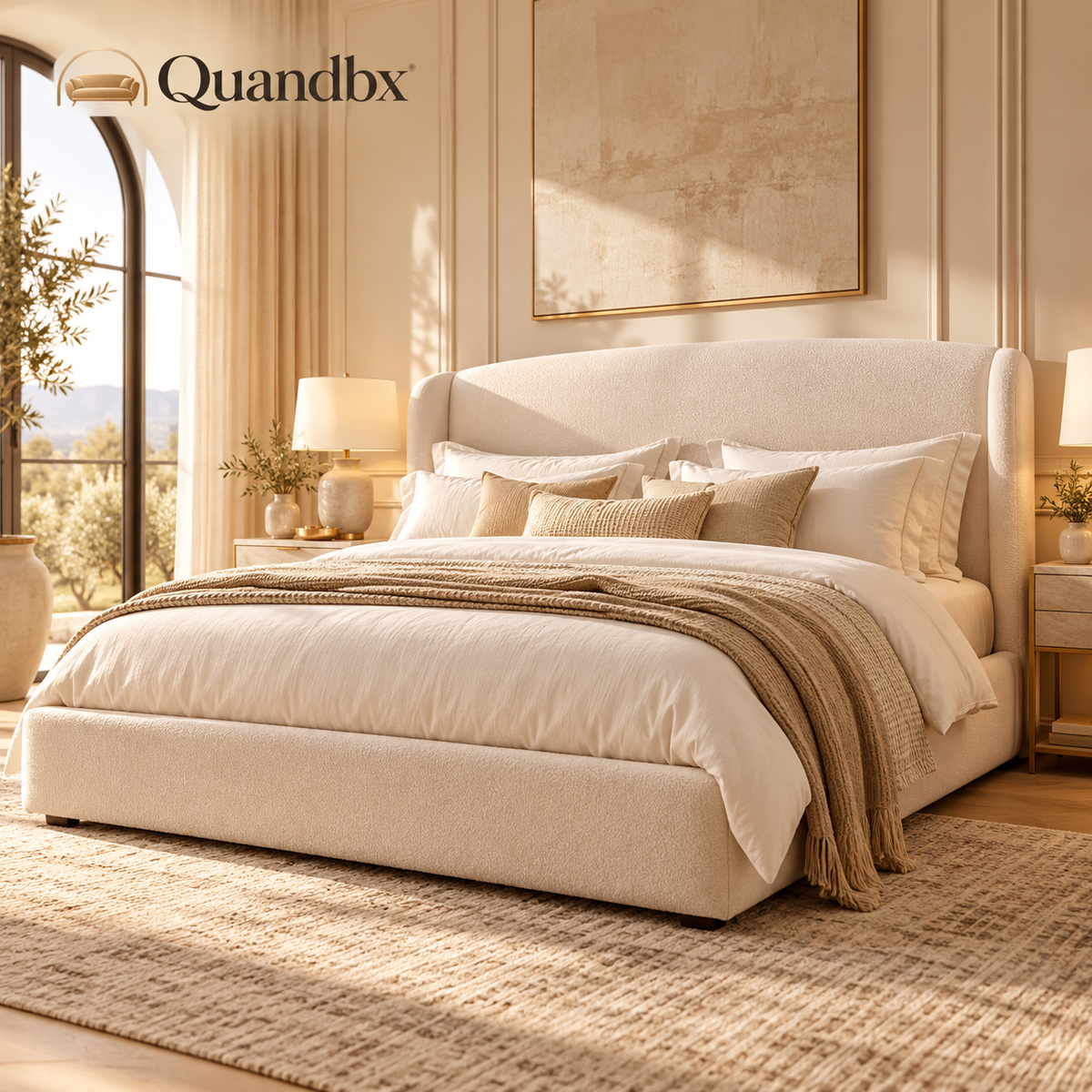 Quandbx™ Upholstered Platform Bed